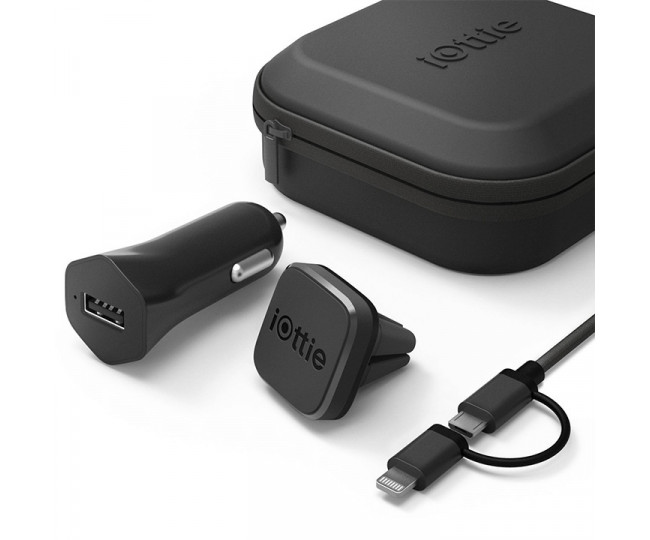 Автомобільний тримач iOttie iTap Magnetic Mounting and Charging Travel Kit (HLTRIO110)